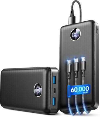 Portable Charger Power Bank - 60,000mAh Battery Pack, 22.5W