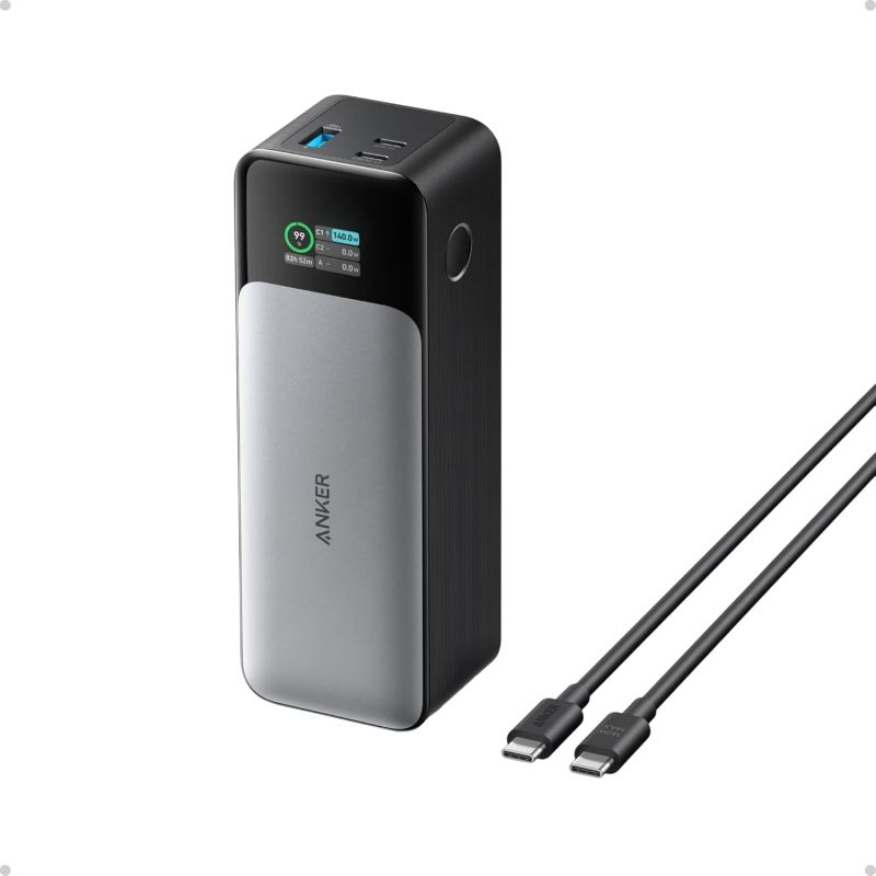 Anker 737 Power Bank, 140W Max 3-Port Laptop Portable Charger