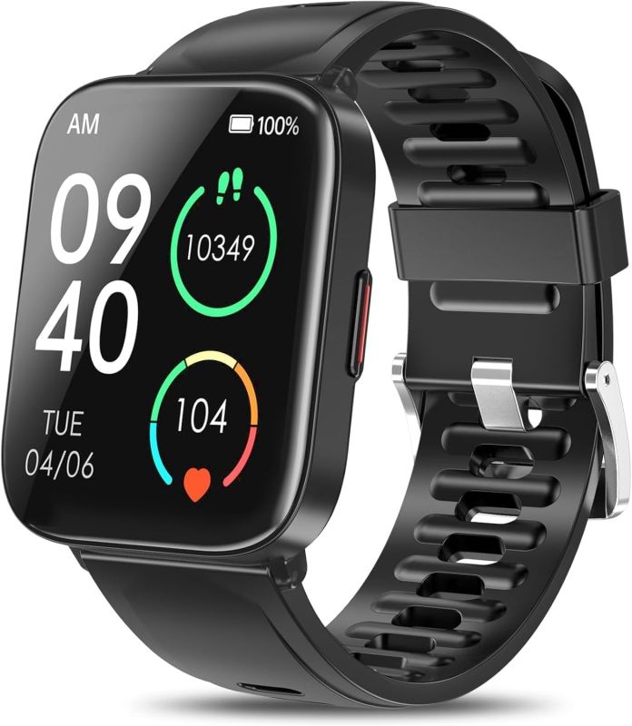  DUREXO Smart Watch, 5ATM Waterproof Fitness Men's Smartwatch, 1.69'' Touch Screen Fitness Watch, Multi-Sport Mode Smartwatch