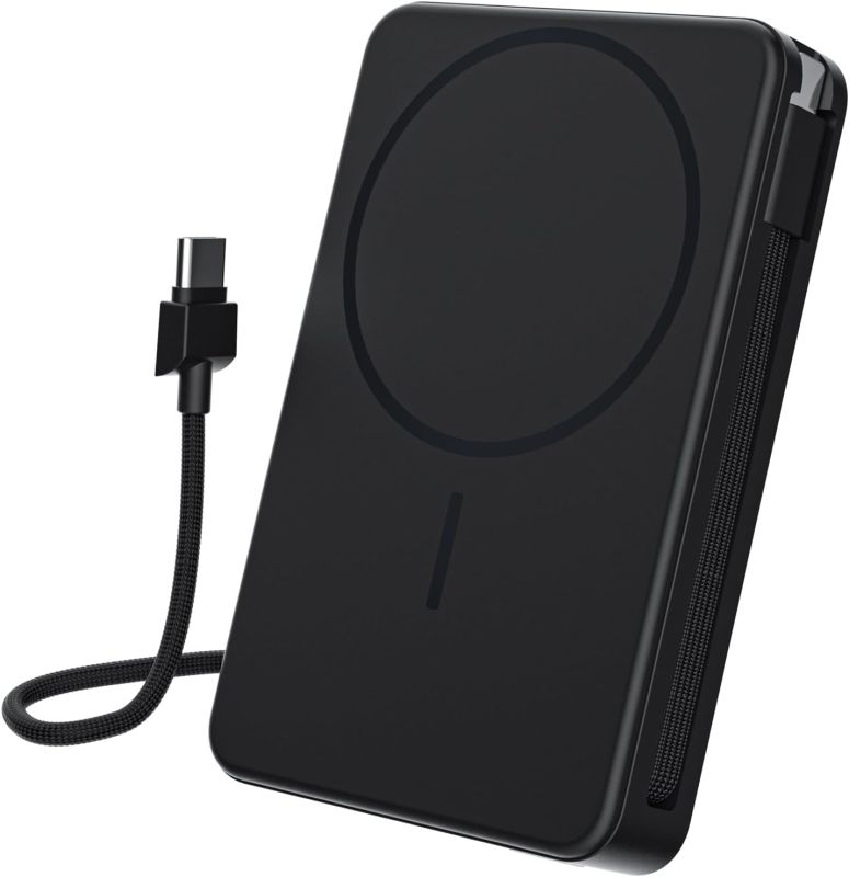 Magnetic Power Bank, 10,000mAh Wireless Portable Charger for Mag-Safe 15W Fast Charging