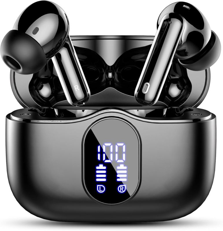 Wireless Earbuds, Bluetooth 5.4 Headphones Bass Stereo